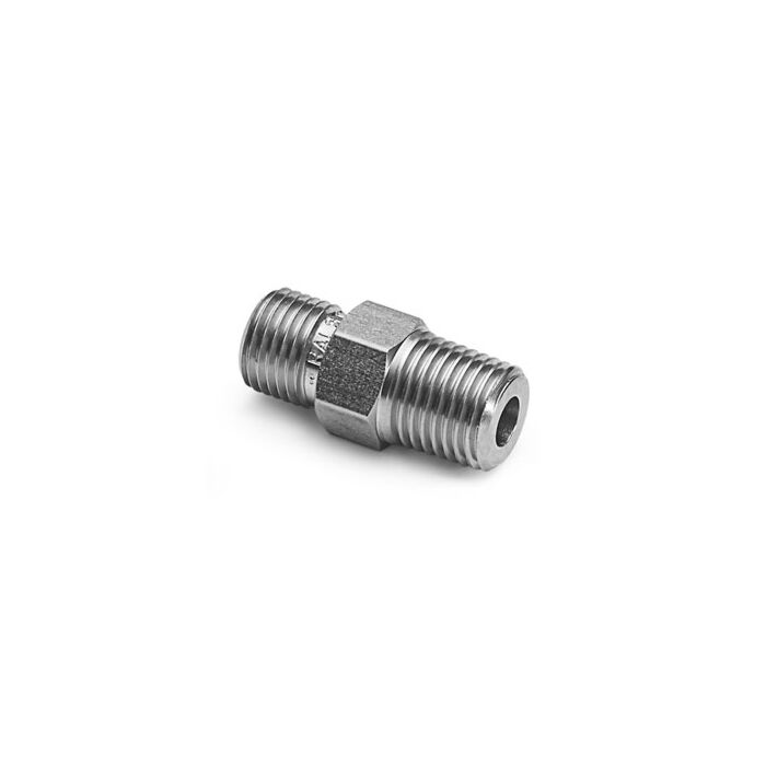 Ralston Instruments QTHA-4MS1 1/2" NPTM x Male QT with Check-valve, Stainless Steel Adapter