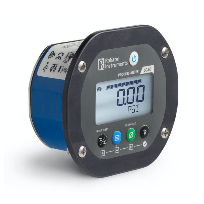 Ralston Instruments LC30-GR2M-TX125-00 Pressure/Temperature Gauge, 3000 psi, 1/4" M NPT, Probe, Cable