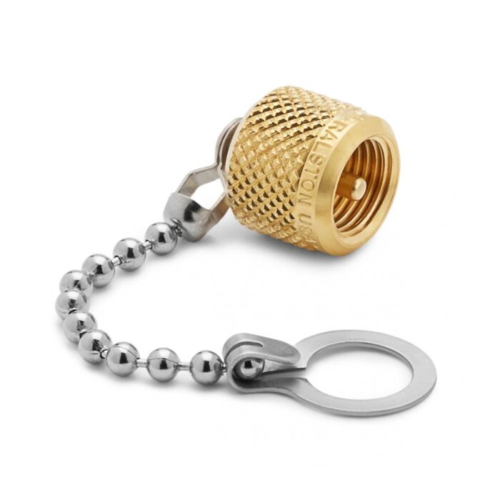 Ralston Instruments QTFT-CAPB Cap & Chain Brass for Q.T. Adaptor