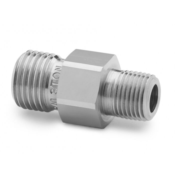 Ralston Instruments QTHA-1MS0 1/8" Male NPT x Male Quick-test, no Check-valve, Stainless Steel Adapter