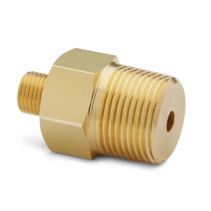 Ralston Instruments QTHA-6MB0 3/4" Male NPT x Male Quick-test, no Check-valve, Brass Adapter