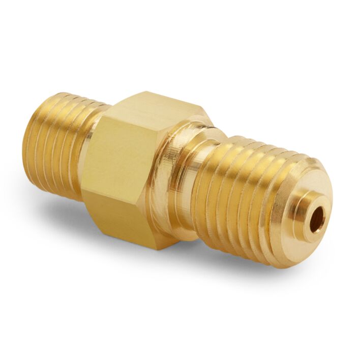 Ralston Instruments QTHA-MMB0-1415 Male M14 x 1.5mm x Male Quick- test Adapter, Brass
