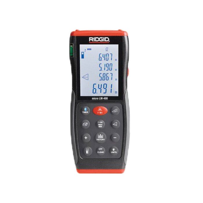 Ridgid Tools 36813 Micro LM-400 Advanced Laser Distance Meter, 229 Ft. Range