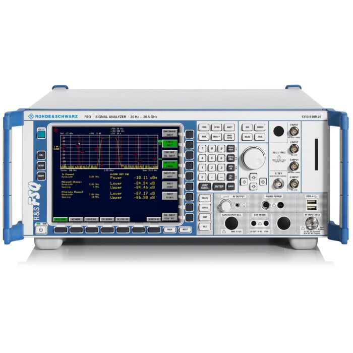 Rohde & Schwarz FSQ26 for Rent, RF Signal and Spectrum Analyzer, 20Hz to 26.5GHz 