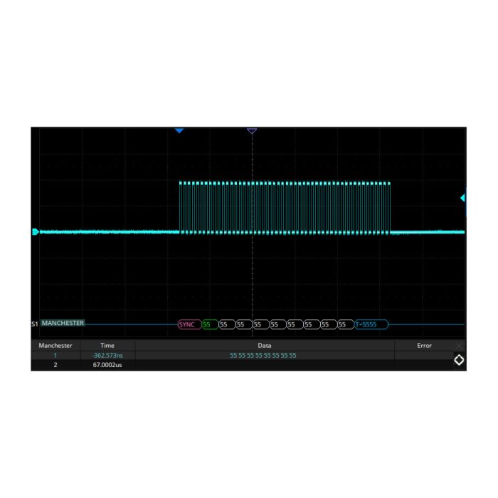 Siglent SDS5000HD-Manch Manchester decode (software)