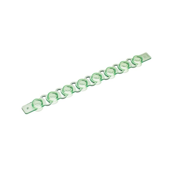 Simport T321-2G Amplitube pcr reaction strips, flat cap strips of 8, green