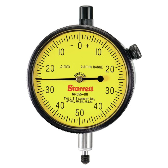 Starrett 655-181JN/S 53575 2 3/4" Dial Indicator 2.5mm