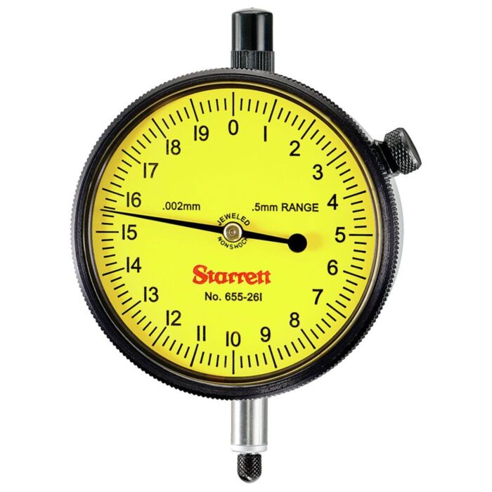 Starrett 655-261J 53603 2 3/4" Dial Indicator 0.5mm Range