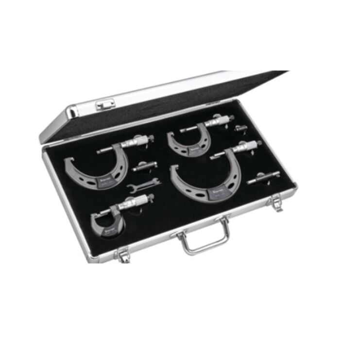 Starrett ST444.1BXRLZ Outside Micrometer Set,0-4"
