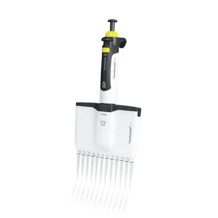 BRANDTECH Transferpette pro adjustable pipette, 5 - 50 ul, 12 channel