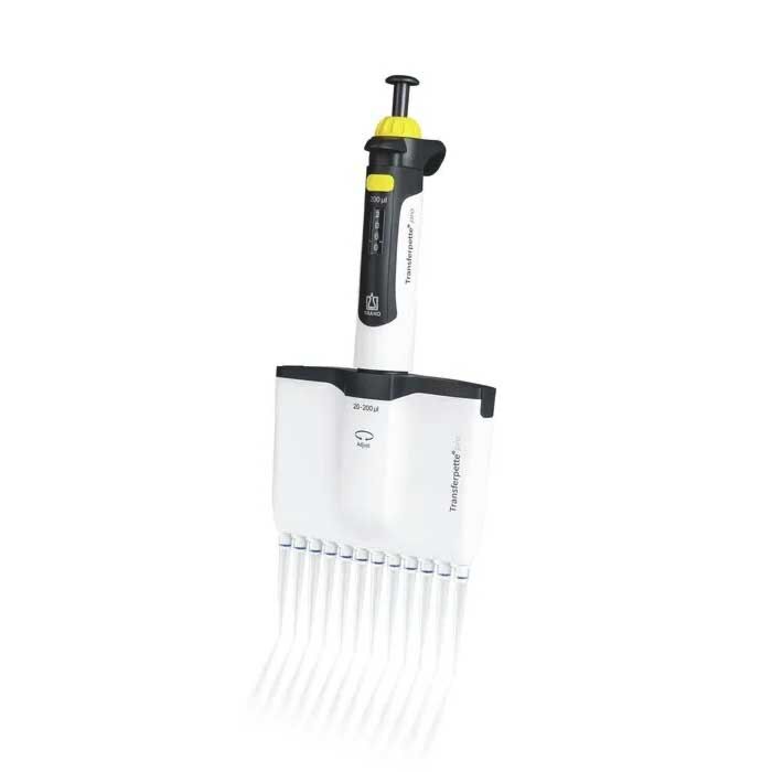 
BRANDTECH Transferpette pro adjustable pipette, 20 - 200 ul, 12 channel

