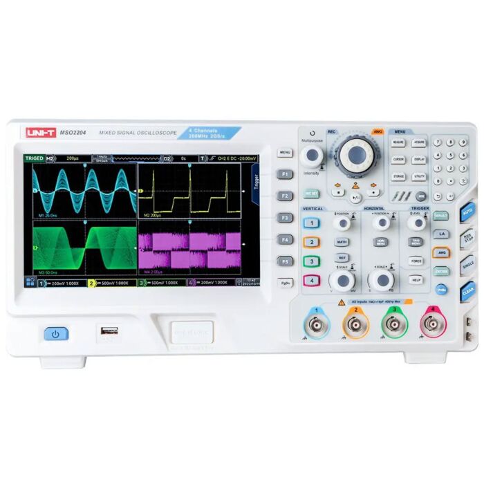 Uni-T  MSO2204 200MHz 4+16 Channel MSO Oscilloscope