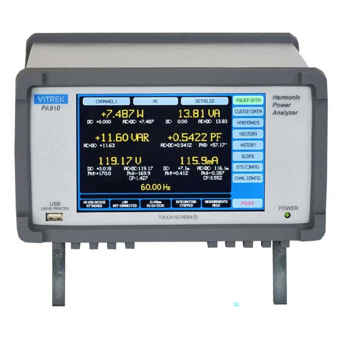 Vitrek PA913VT PA910 Series Power Analyzer with 3 UT Channel Cards