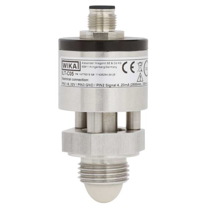 WIKA Instrument ILT-C05 Radar level sensor, 60 GHz, FMCW, 4-20mA, 1/2"NPT, PVC Cable 