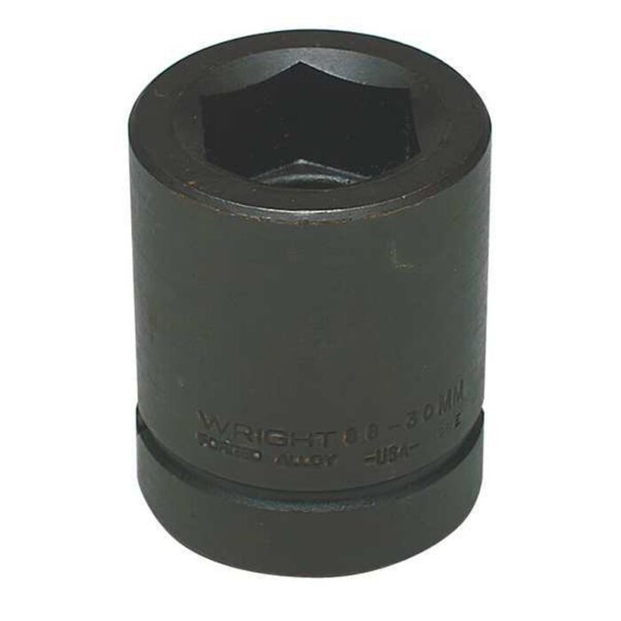 Wright Tool Company 88-27MM 27mm,1"Dr.6 Pt.Std.Metric Impact Socket