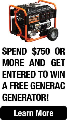 Win a Generac Generator when purchasing $750 or more from Transcat.