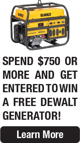 Win a DeWalt Generator when purchasing $750 or more from Transcat.