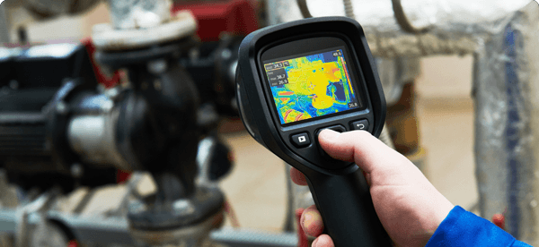 thermal imaging inspection of water pump equipment