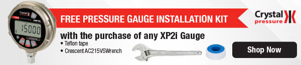 Crystal XP2I promotion - Buy a XP2i and receive a free gauge installation kit